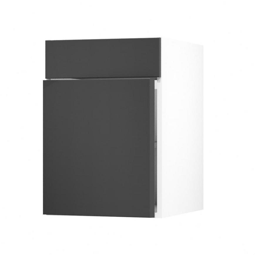 Hockley Super Matt Charcoal 500 Standard Door Open