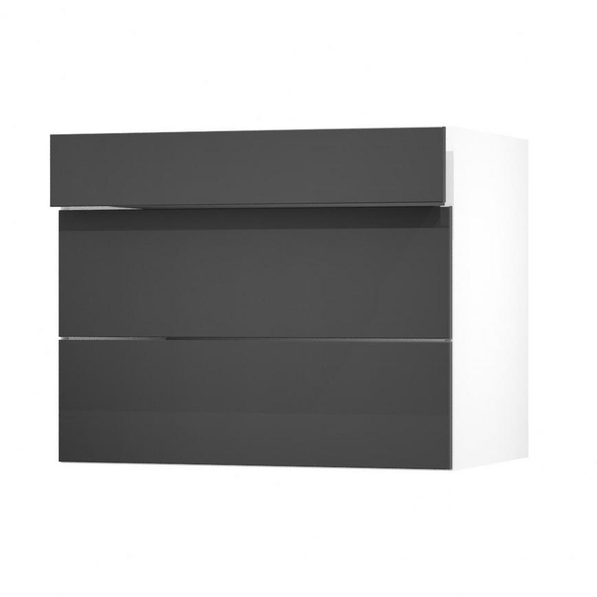 Hockley Super Matt Charcoal 900 Drawer Door Open