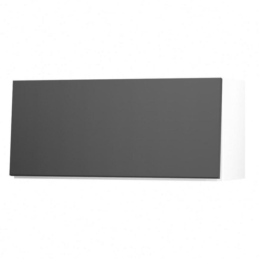 Hockley Super Matt Charcoal 800 Half Height / Pan Drawer Door Open