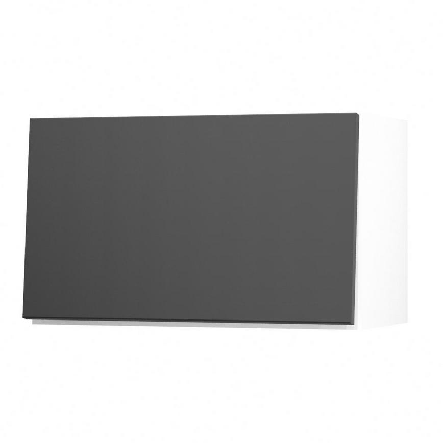 Hockley Super Matt Charcoal 600 Half Height Door Open