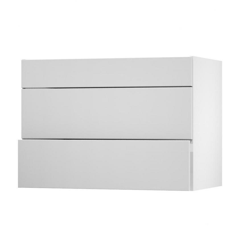 Hockley Super Matt Dove Grey 1000 Fridge Freezer Wall Door Open