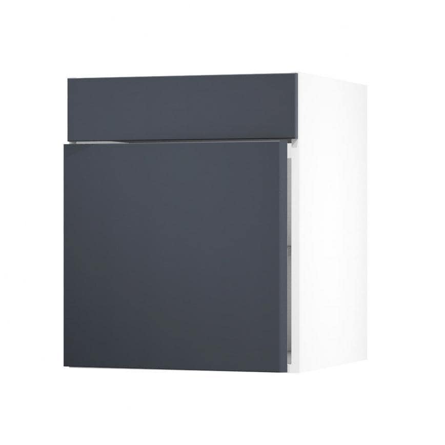 Hockley Super Matt Navy 600 Standard Door Open