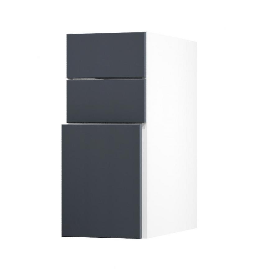 Hockley Super Matt Navy 300 Pan Drawer Door Open