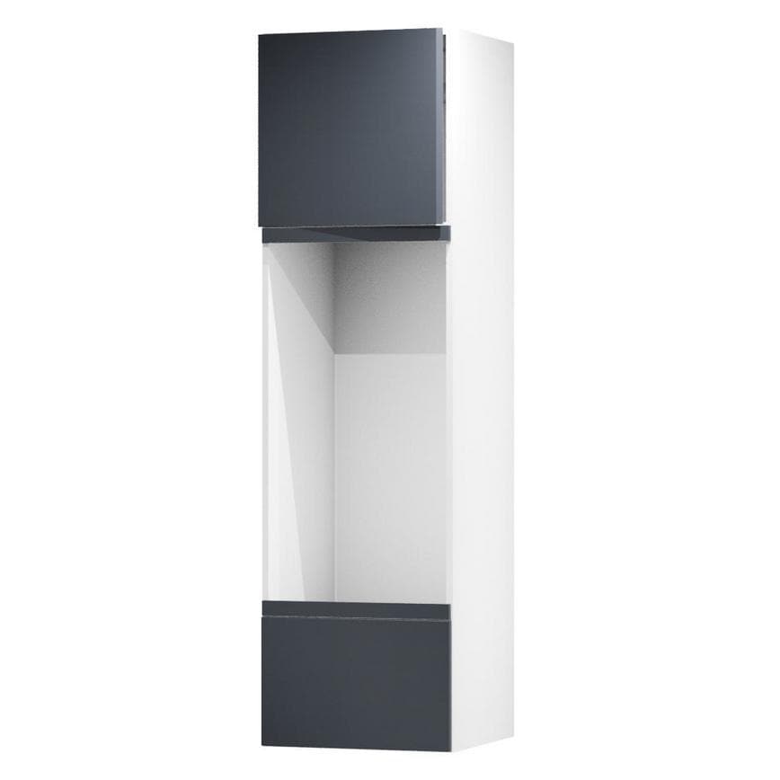 Hockley Super Matt Navy 600 Tall Appliance Tower Door Open 570mm