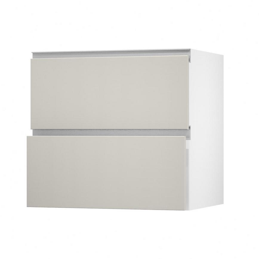Hockley Super Matt Sandstone 800 Pan Drawer Door Open 342mm