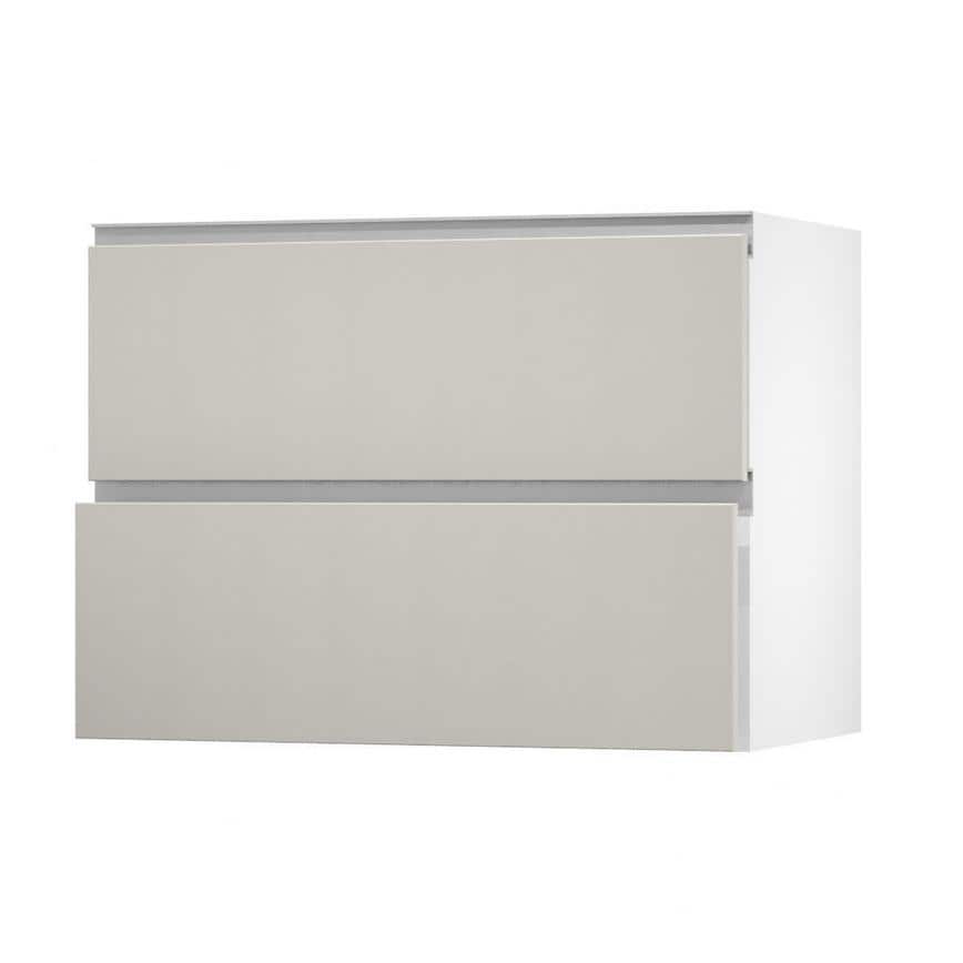 Hockley Super Matt Sandstone 1000 Pan Drawer Door Open 342mm