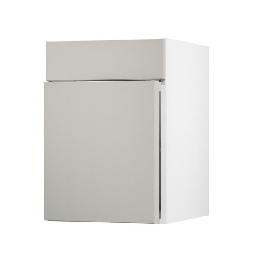 Hockley Mirror Gloss Sandstone 500 Standard Door Open