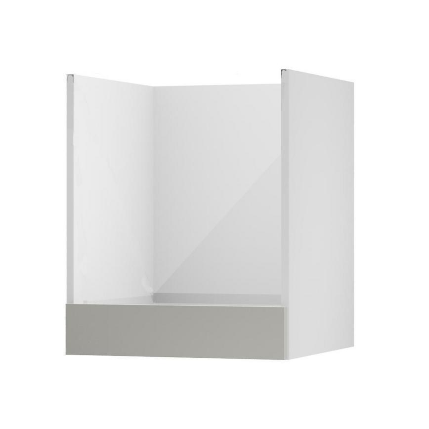 Hockley Mirror Gloss Sandstone 600 BUOH Fascia Door Open