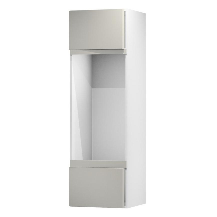 Hockley Mirror Gloss Sandstone Appliance Tower Fascia Door 67mm Open