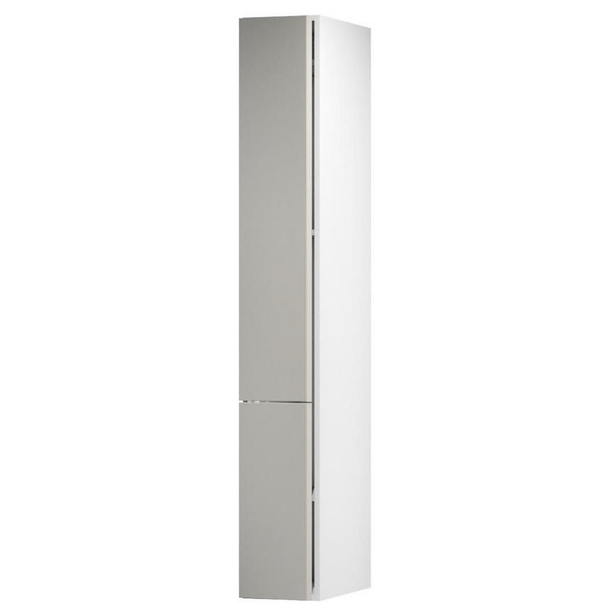 Hockley Mirror Gloss Sandstone 300 Tall Larder Door Open
