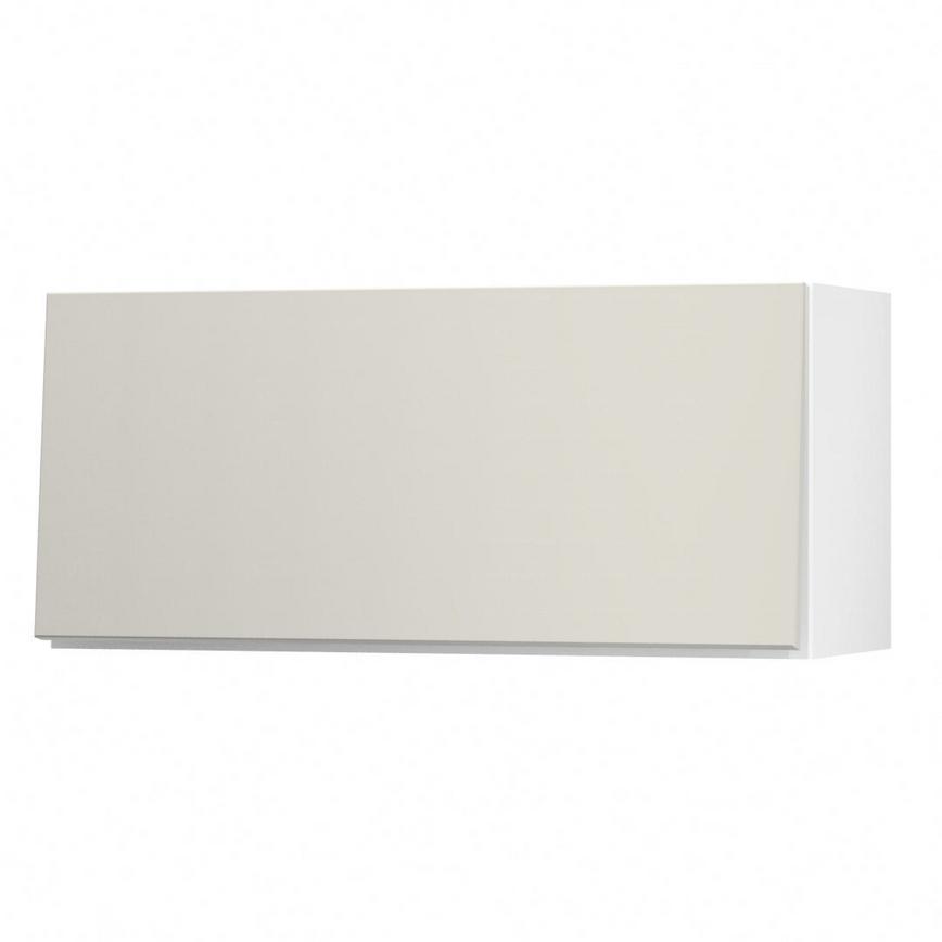 Hockley Mirror Gloss Sandstone 800 Half Height / Pan Drawer Door Open