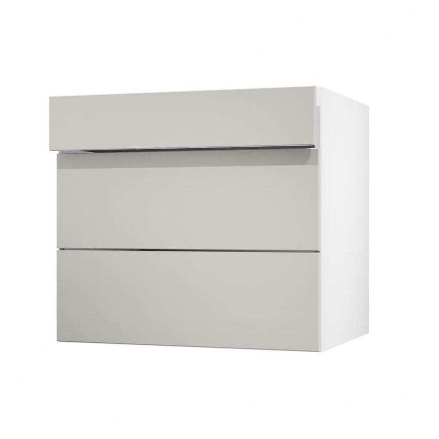Hockley Gloss Sandstone 800 Drawer Front Open