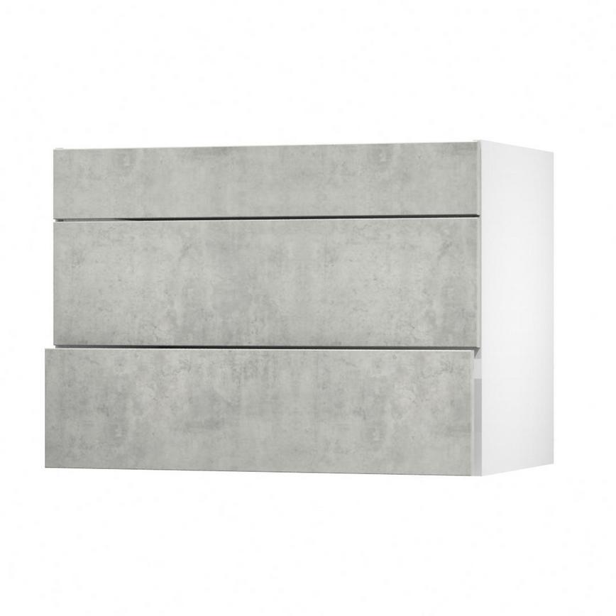 Hockley Concrete 1000 Fridge Freezer Wall Door Open