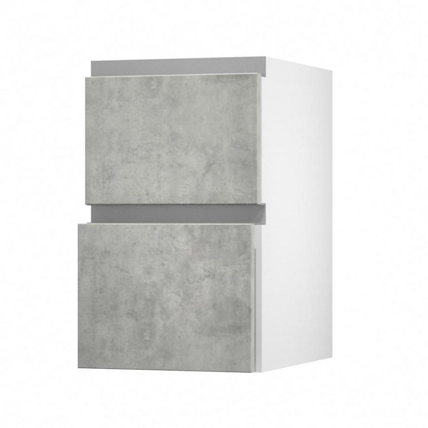Hockley Concrete 450 Pan Drawer (342mm) Open