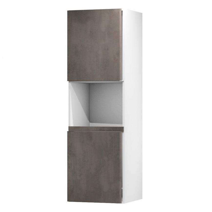 Hockley Bronze Dark Stone 600 Tall (733) Appliance Tower Door Open