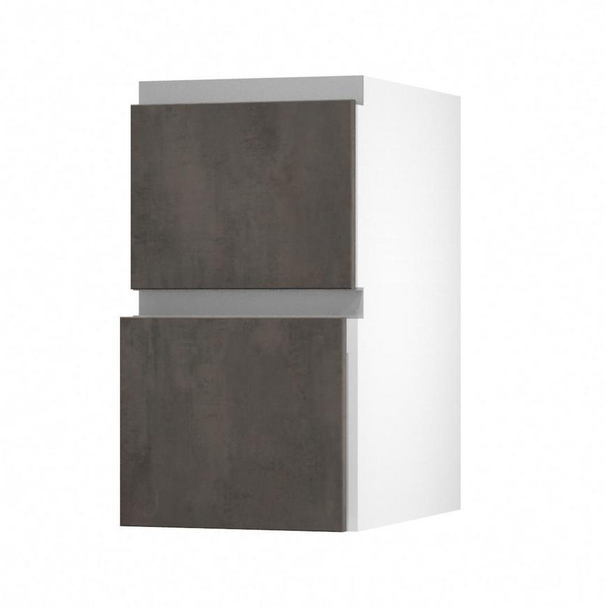 Hockley Bronze Dark Stone 400 Pan Drawer (342mm) Open