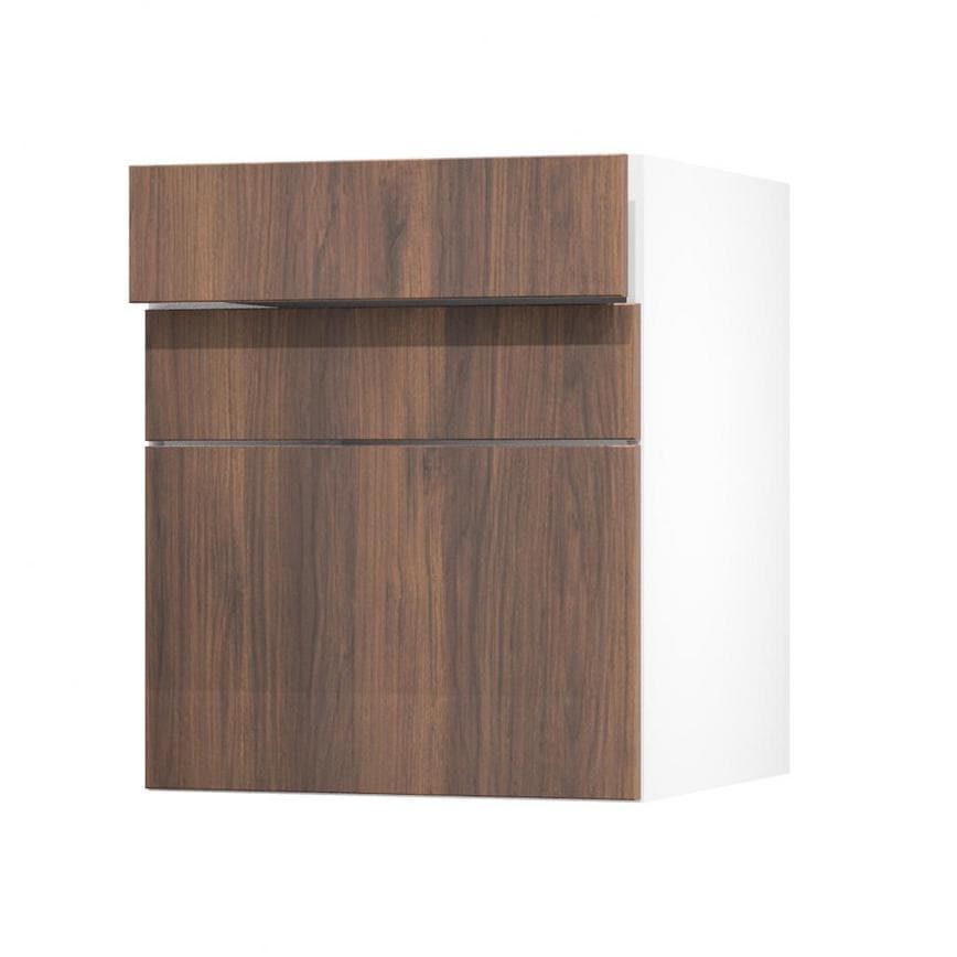 Hockley Textures Walnut 600 Drawer Open