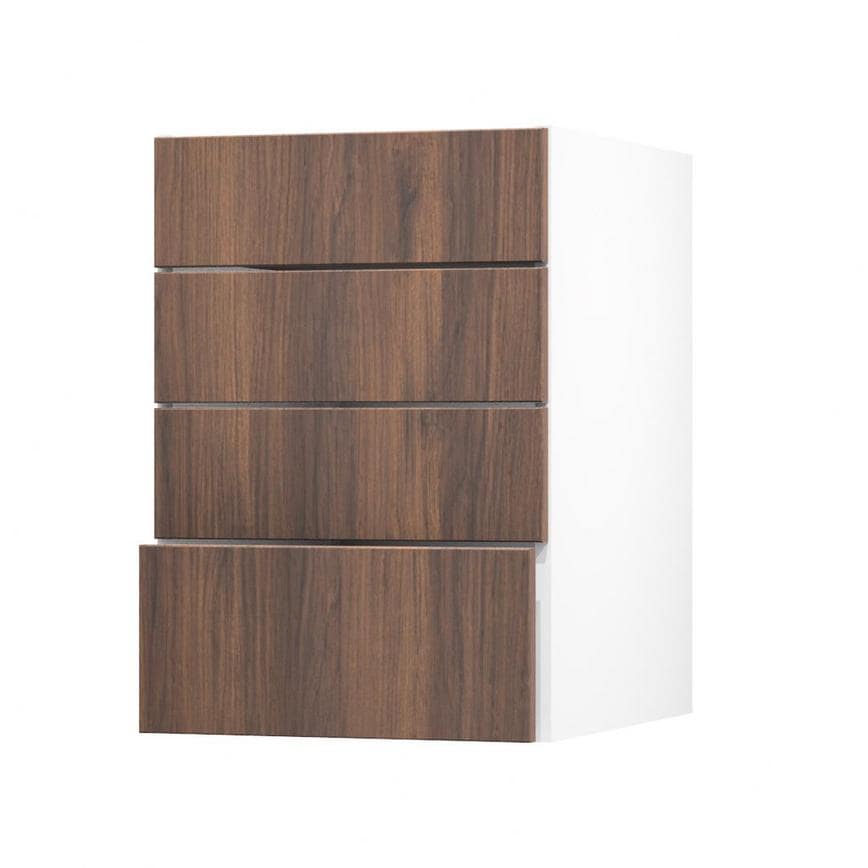 Hockley Textures Walnut 500 Deep Drawer Open