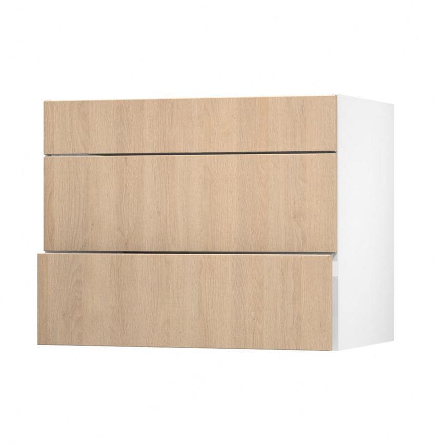 Hockley Textures Oak 900 Pan Drawer Open