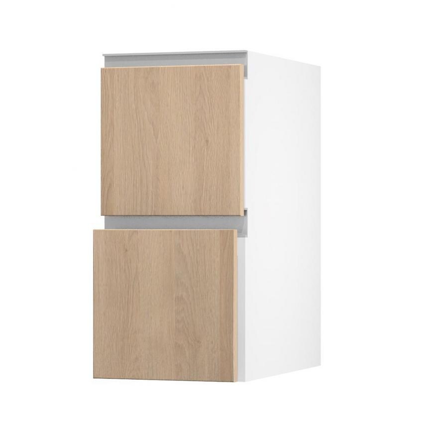 Hockley Textures Oak 350 Pan Drawer (342mm) Open