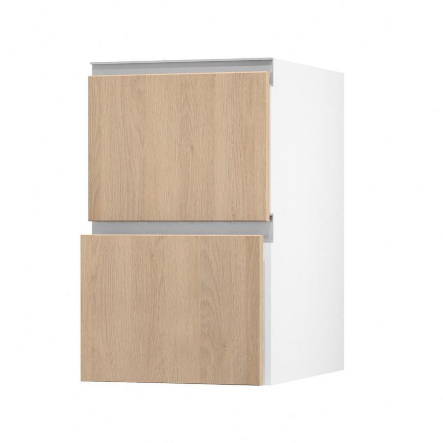 Hockley Textures Oak 450 Pan Drawer (342mm) Open
