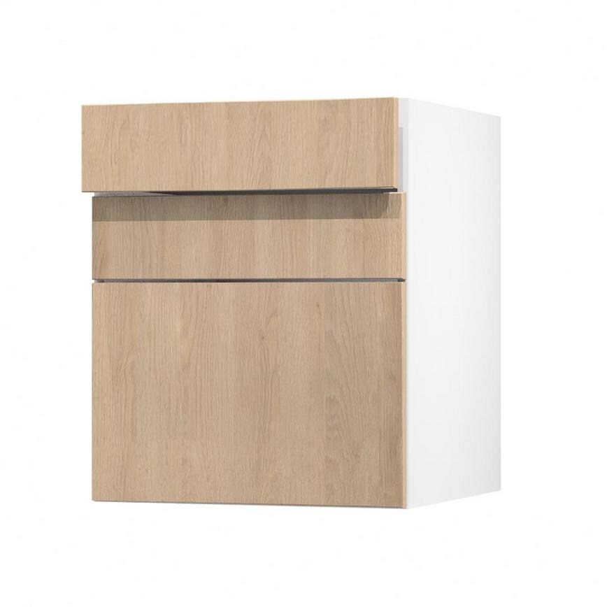 Hockley Textures Oak 600 Drawer Open