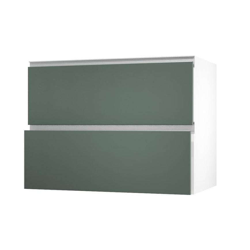 Hockley Super Matt Fir Green 1000 Pan Drawer Door Open 342mm