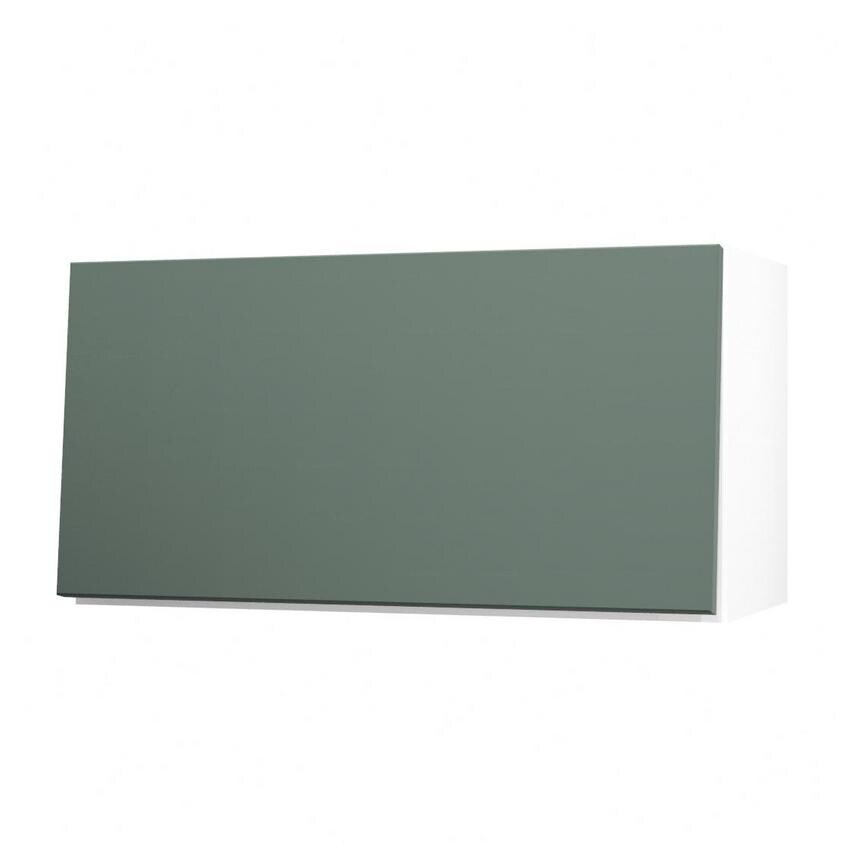 Hockley Super Matt Fir Green 700 Half Height Door Open