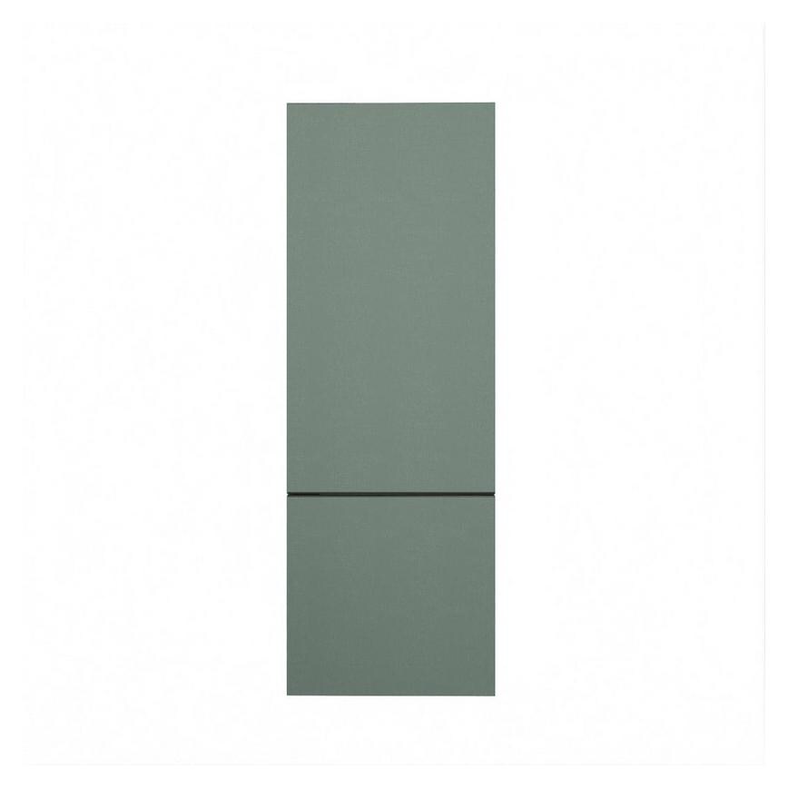 Hockley Super Matt Fir Green 750mm x 720mm Tall Larder Door Shown Closed as part of a Full Larder Unit or Fridge Freezer Tower
