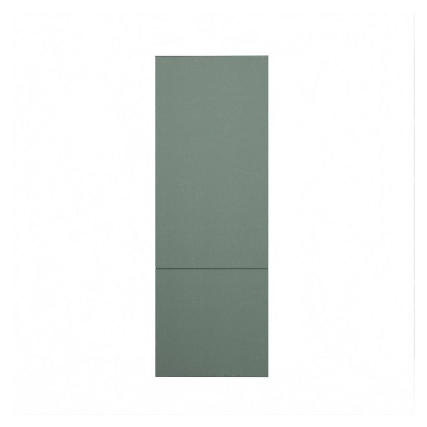 Hockley Super Matt Fir Green 750mm x 1400mm Tall Larder Door Shown Closed as part of a Full Larder Unit or Fridge Freezer Tower