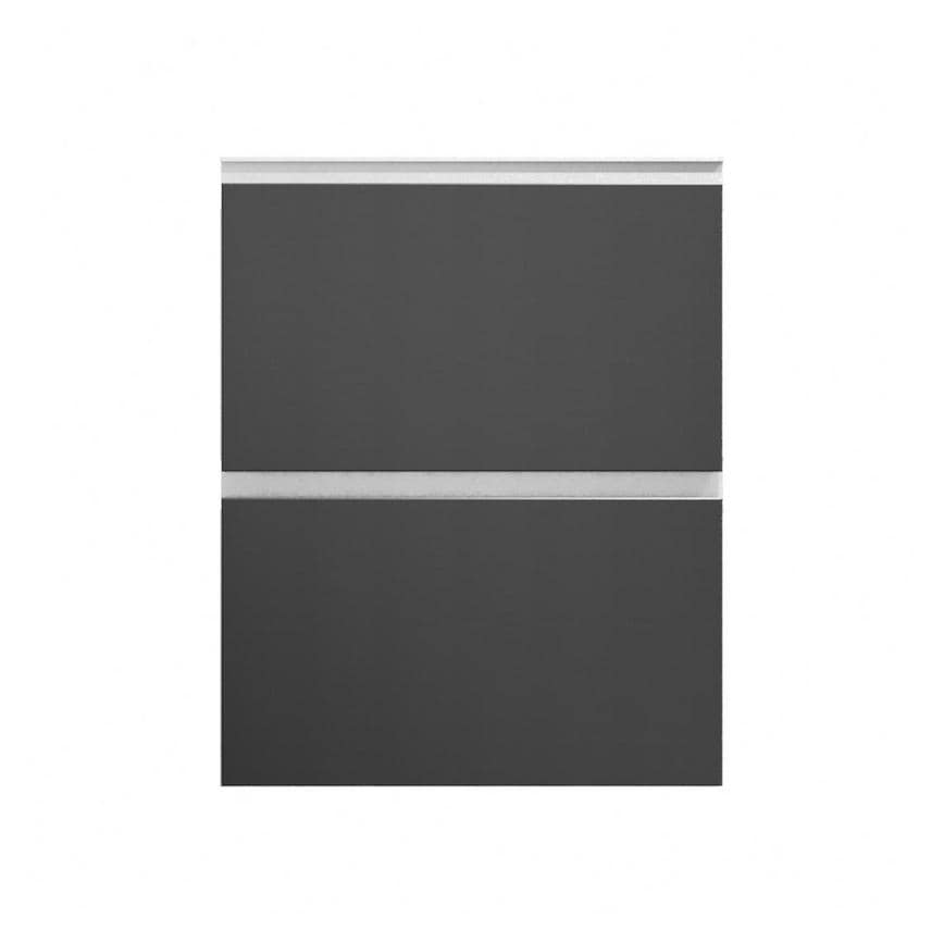 Hockley Super Matt Black 600 Pan Drawer Door 342mm