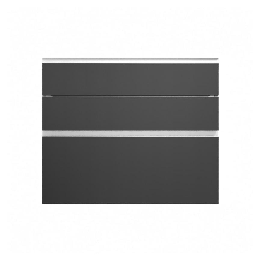 Hockley Super Matt Black 900 Pan Drawer Door 170mm