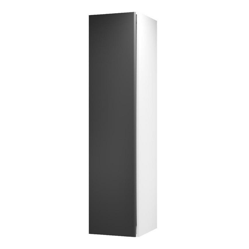 Hockley Super Matt Black 500 Tall (2118) Larder Door Open