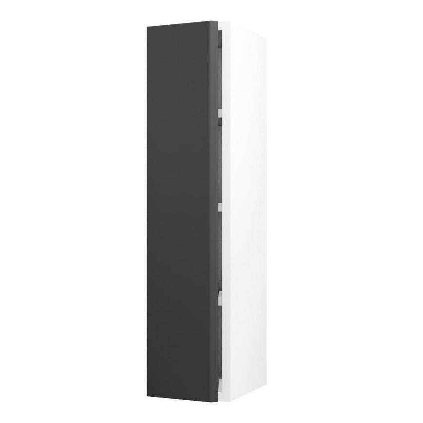 Hockley Super Matt Black 200 Tall Door Open