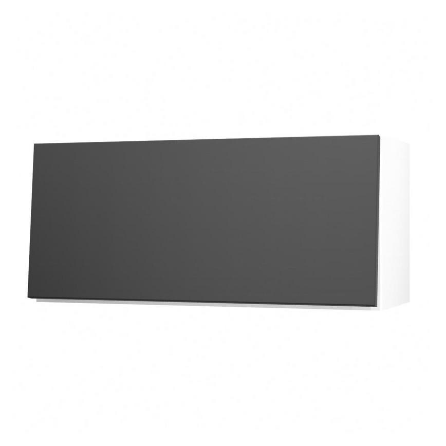 Hockley Super Matt Black 800 Half Height / Pan Drawer Door Open