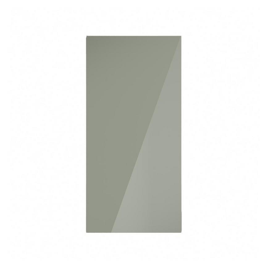 Hockley Mirror Gloss Reed Green 350mm x 720mm Full Height Door Shown Closed from the Front
