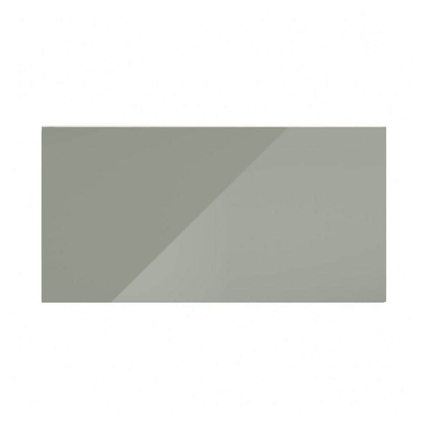 Hockley Mirror Gloss Reed Green 700mm x 360mm Bridging Unit Door Shown Closed from the Front
