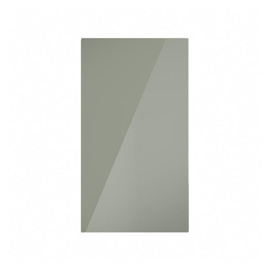 Hockley Mirror Gloss Reed Green 400mm x 720mm Full Height Door Shown Closed from the Front