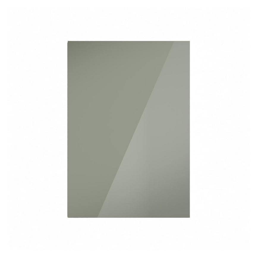 Hockley Mirror Gloss Reed Green 500mm x 720mm Full Height Door Shown Closed from the Front
