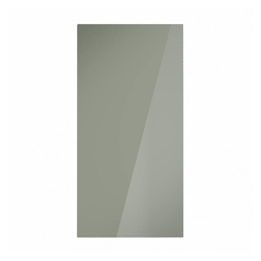 Hockley Mirror Gloss Reed Green 450mm x 900mm Tall Door Front Shown Closed from the Front as a Single Door