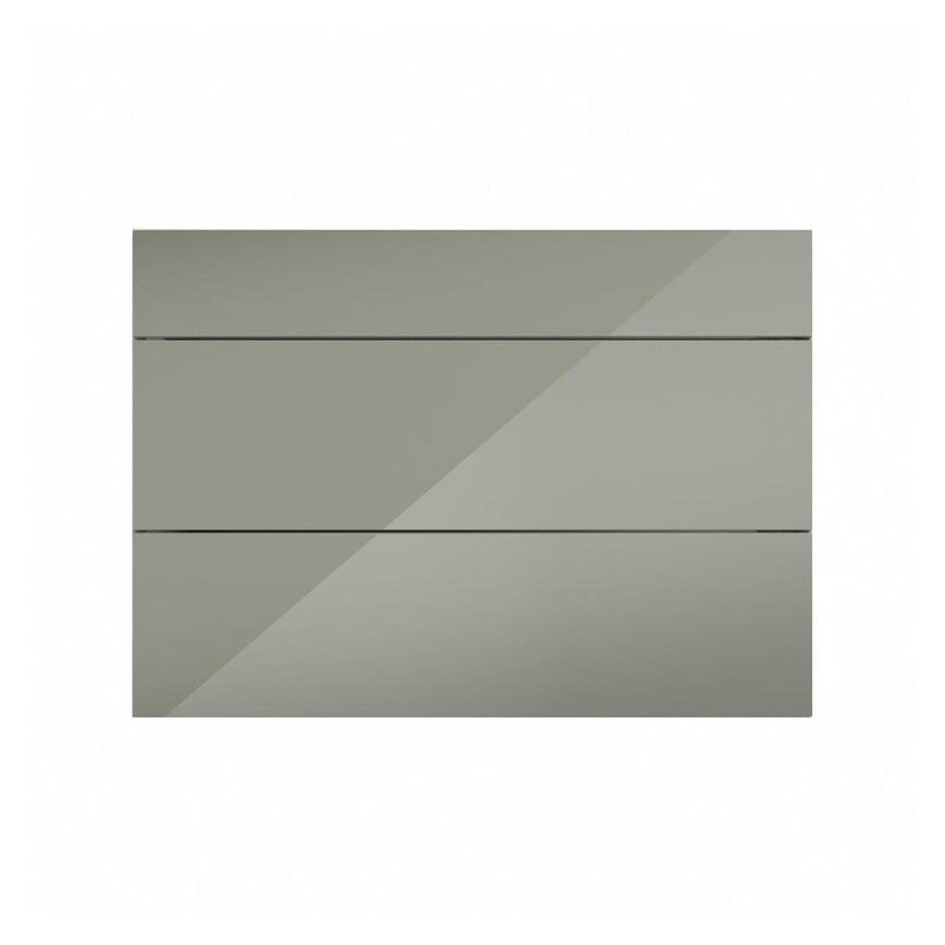 Hockley Mirror Gloss Reed Green 1000mm x 275mm Appliance Drawer Shown Closed from the Front as Part of a Full Drawer Unit
