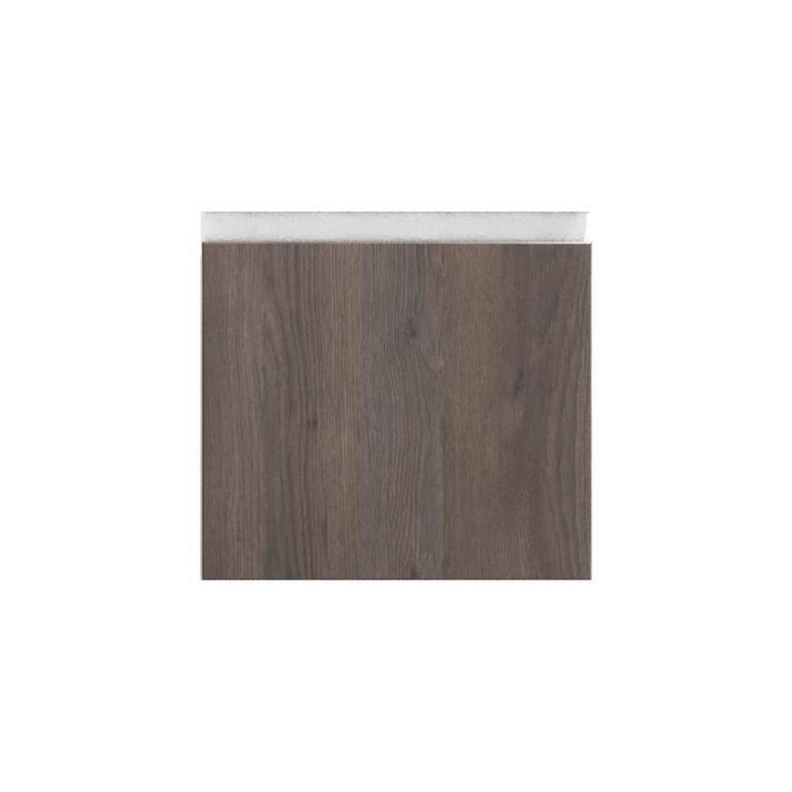 Hockley Textured Dark Oak 400mm x 342mm Pan Drawer Front Shown Closed from the Front as Part of a Full Drawer Unit