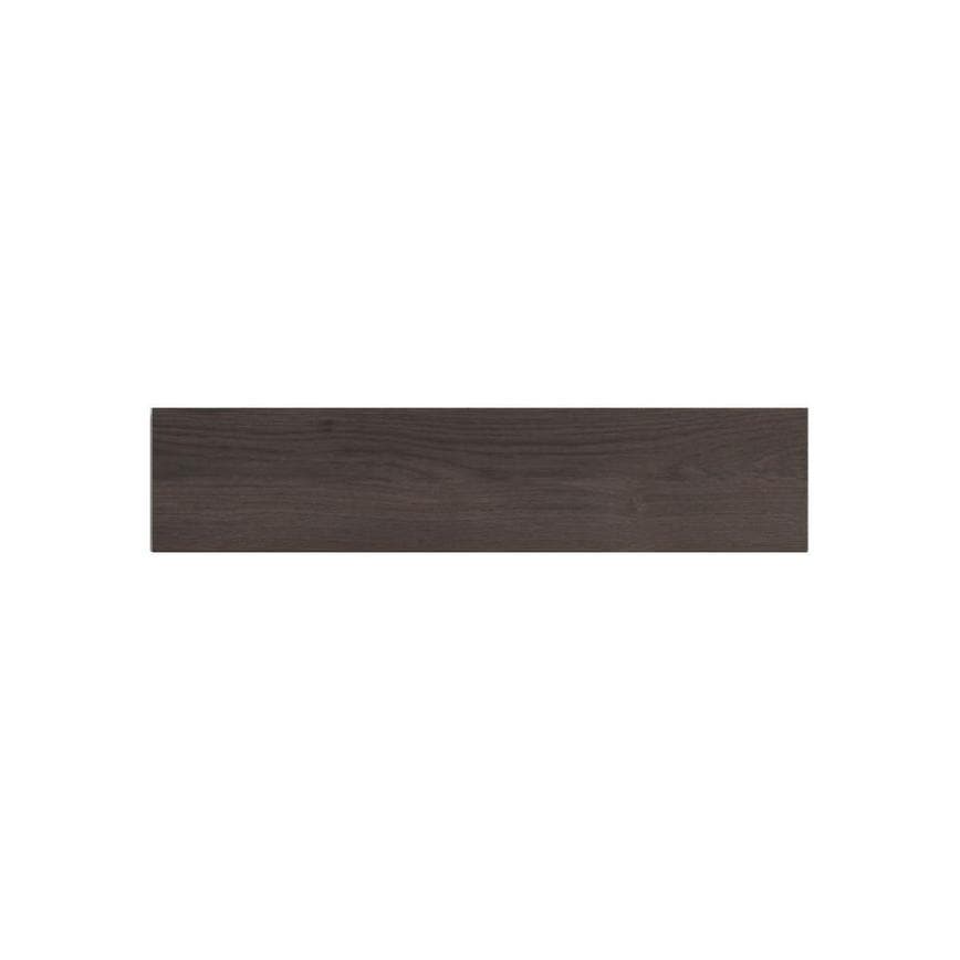 Hockley Textured Dark Oak 600mm x 115mm Filler Panel Shown from the Front as Part of a Built Under Oven Housing Unit