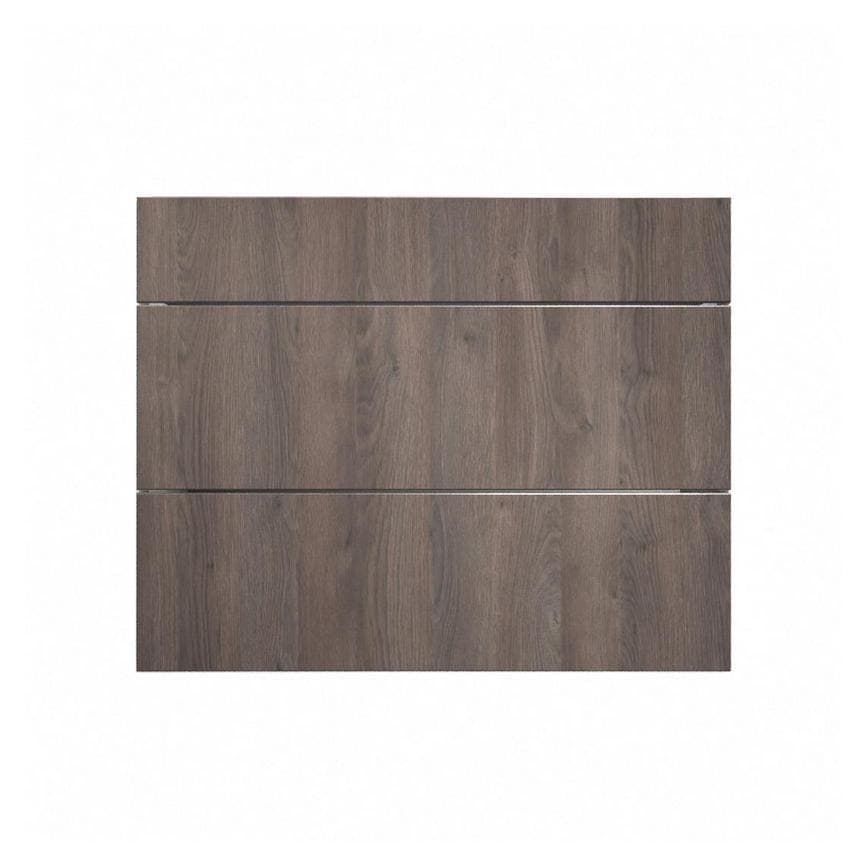 Hockley Textured Dark Oak 900mm x 160mm Drawer Front Shown Closed as Part of a Full Drawer Unit