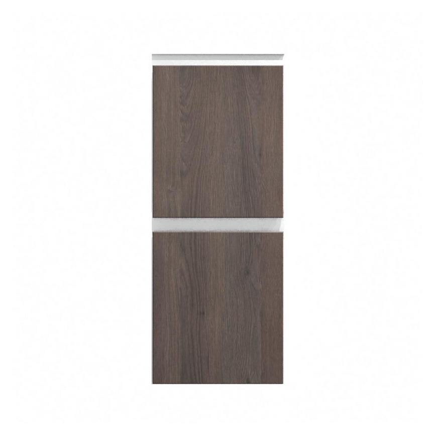 Hockley Textured Dark Oak 300mm x 342mm Pan Drawer Front Shown Closed from the Front as Part of a Full Drawer Unit