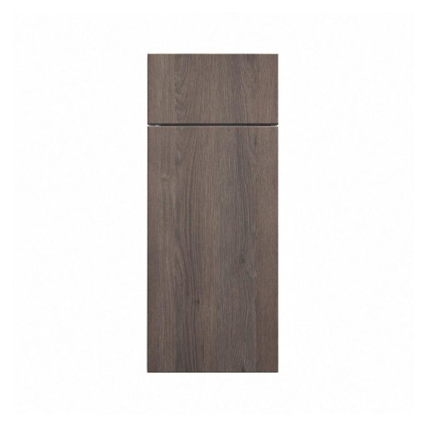 Hockley Textured Dark Oak 300mm x 557mm Door Front Shown Closed from the Front as Part of a Door and Drawer Unit