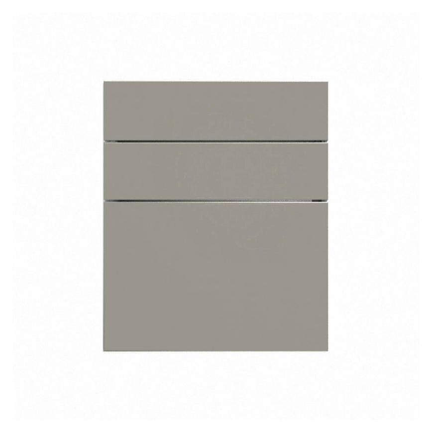 Hockley Super Matt Sand Grey 160mm x 600mm Kitchen Drawer CAD Front