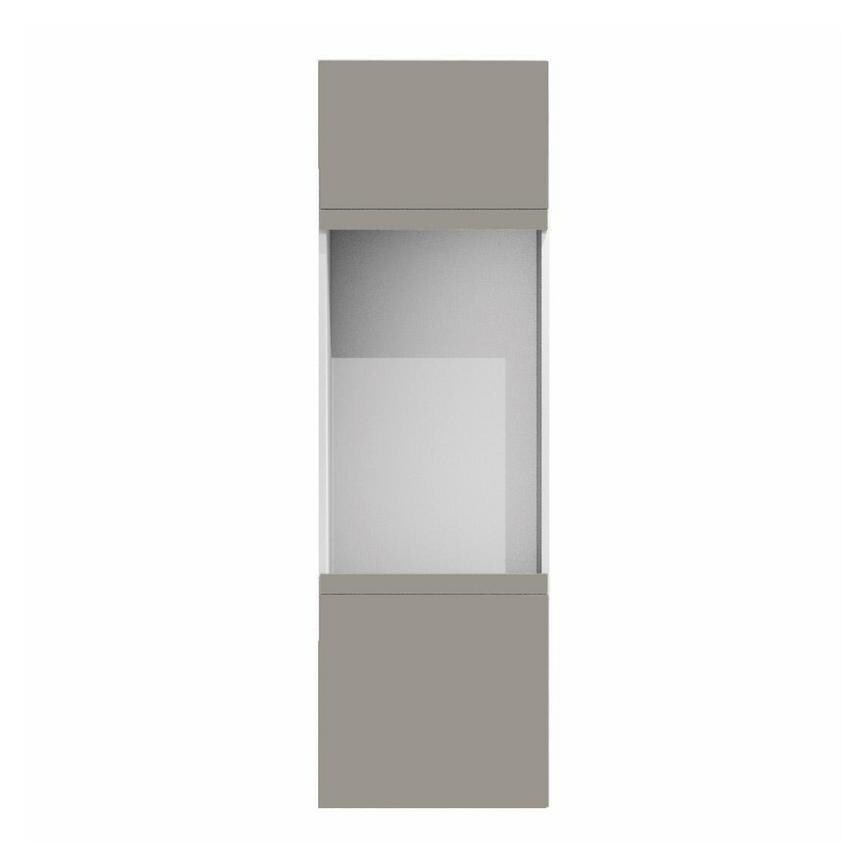 Hockley Super Matt Sand Grey 600mm x 600mm Full Height Appliance Tower Kitchen Door CAD Front