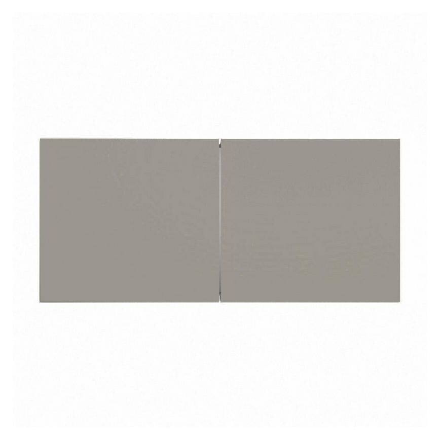 Hockley Super Matt Sand Grey 460mm x 1000mm Tall Bridging Unit Kitchen Door Pair CAD Front