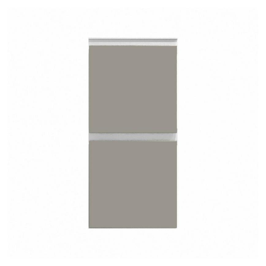 Hockley Super Matt Sand Grey 342mm x 350mm Pan Kitchen Drawer CAD Front